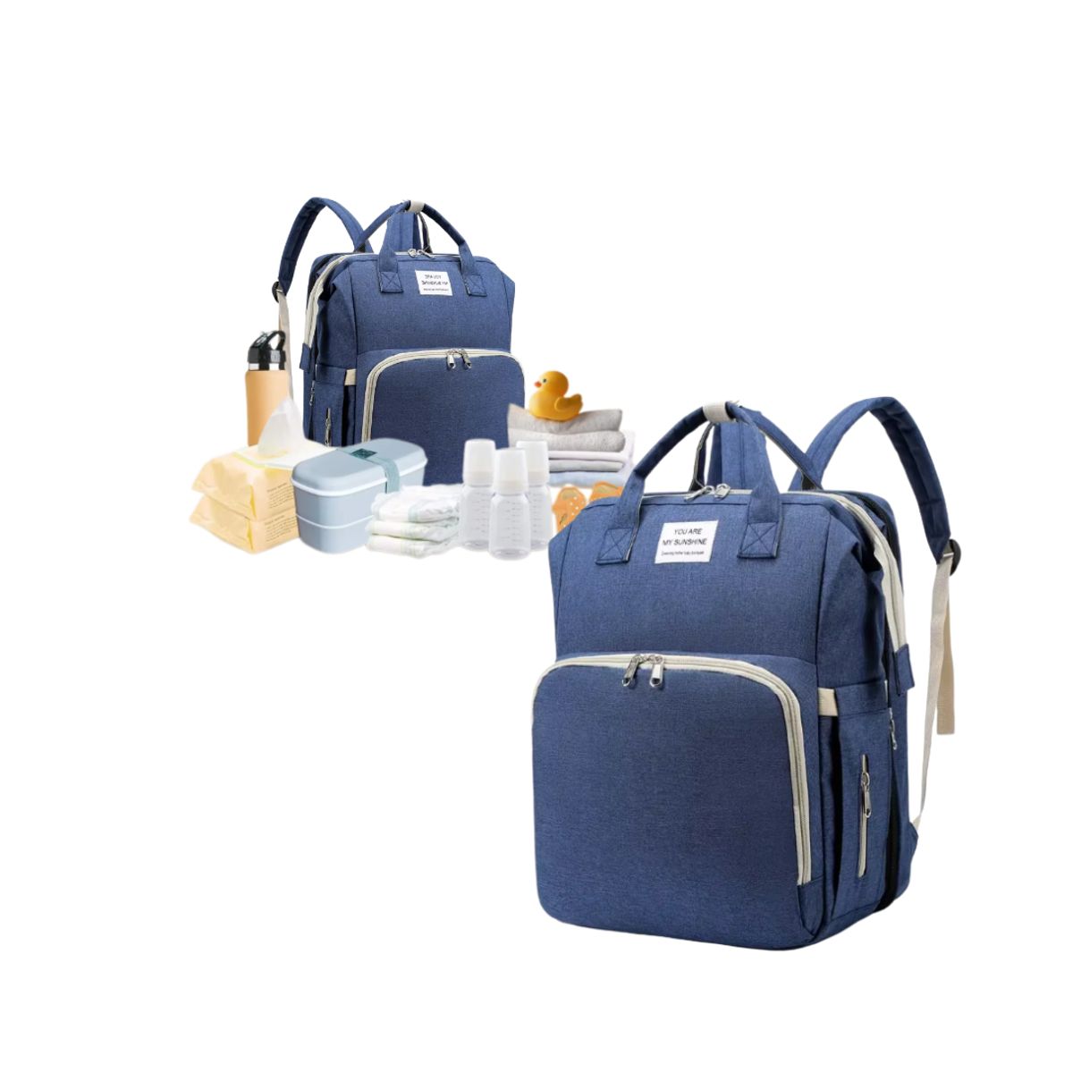 GENERICO - Bolsa Mochila Plegable Para Pañales Cama De Bebé