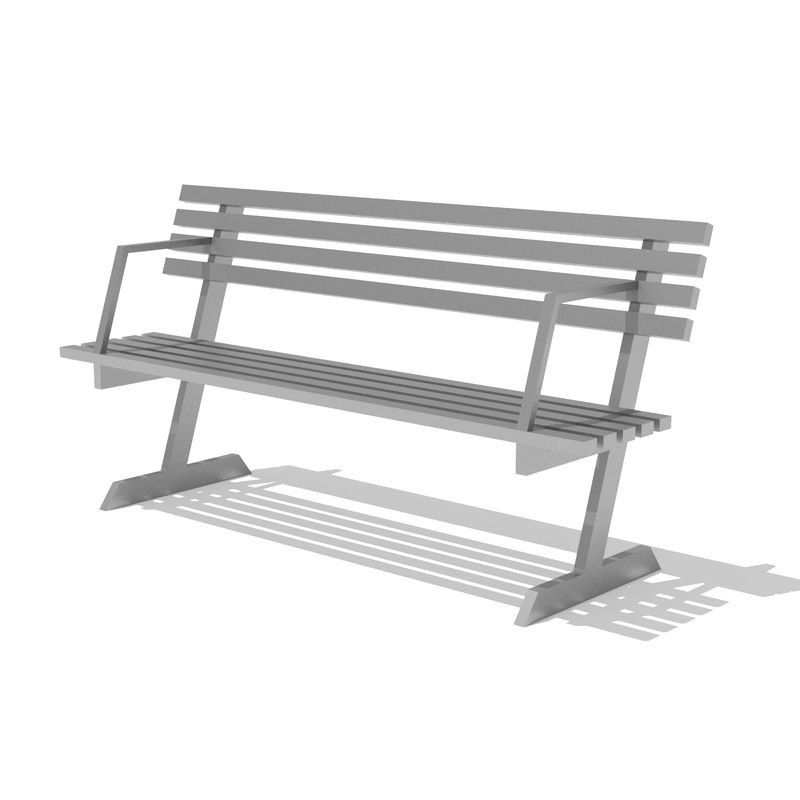 GENERICO - ESCAÑO TIPO FIMA METALICO GRIS