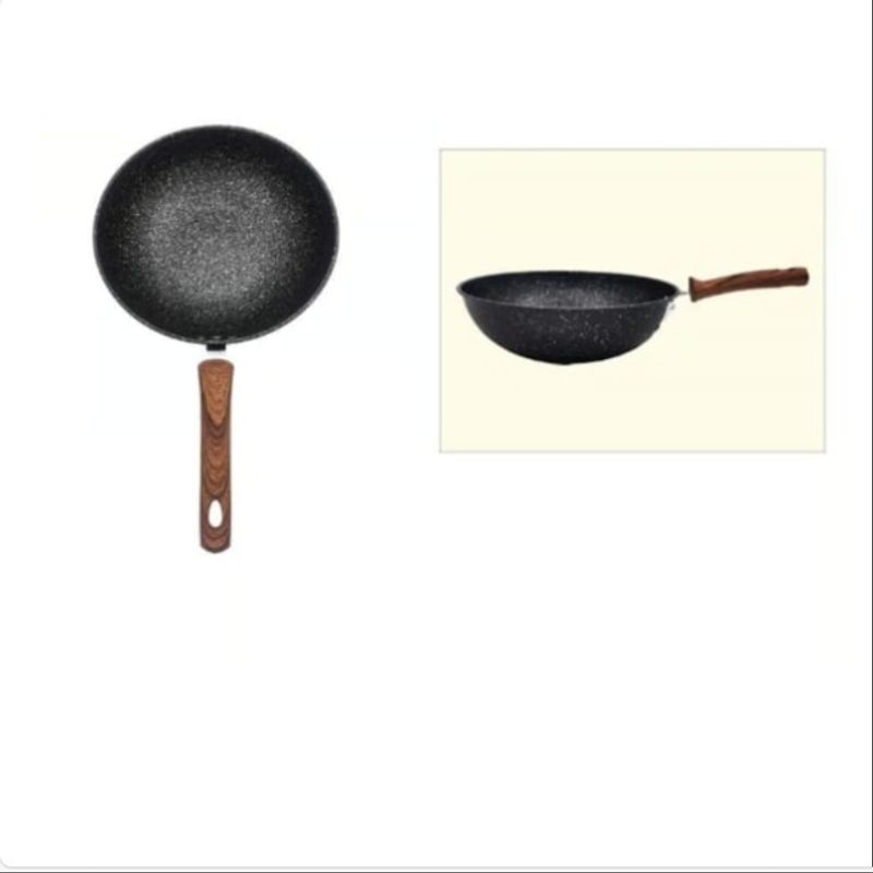 GENERICO - Sarten De Cocina 30Cm Mango De Madera