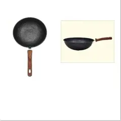GENERICO - Sarten De Cocina 30Cm Mango De Madera