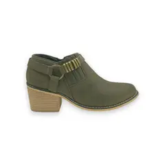 PAND G - Botín Verde Taco Mujer