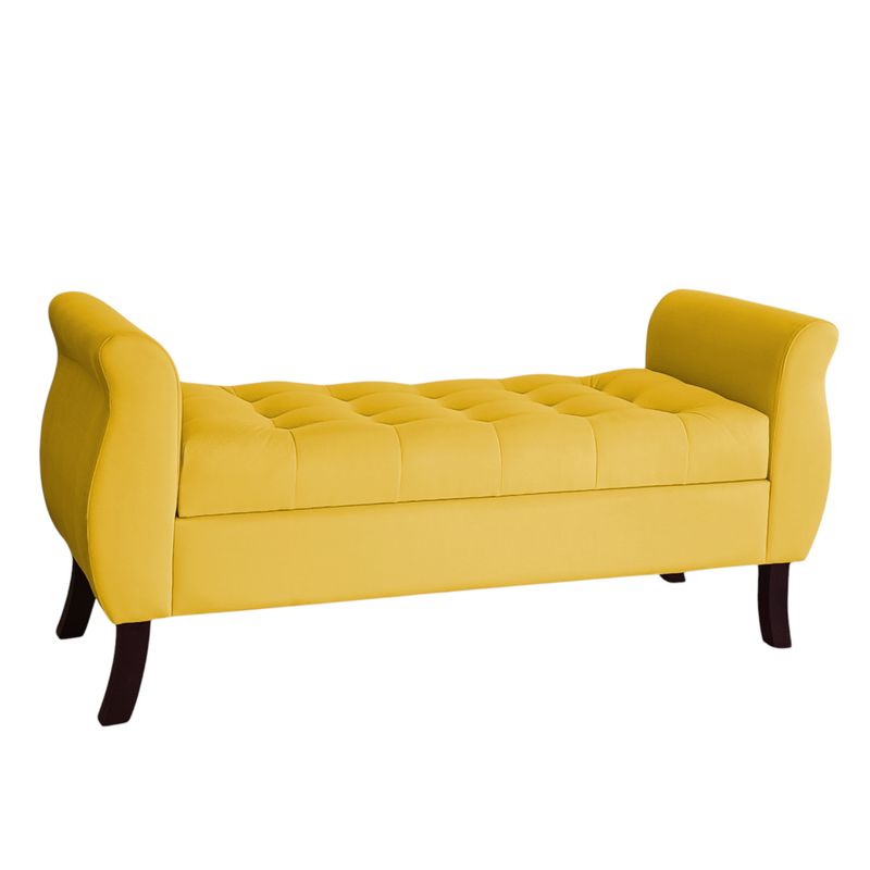 GENERICO - Banqueta Baúl Atenas Color Amarillo