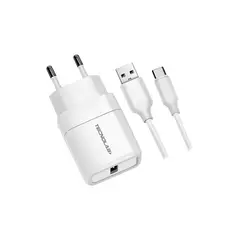 TECNOLAB - Cargador Celular 24A-1 Usb Con Cable Type C - White