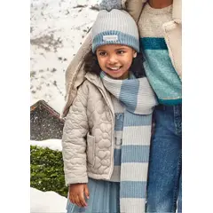 MAYORAL - Elegante Parka Chaquetón acolchado flores niña