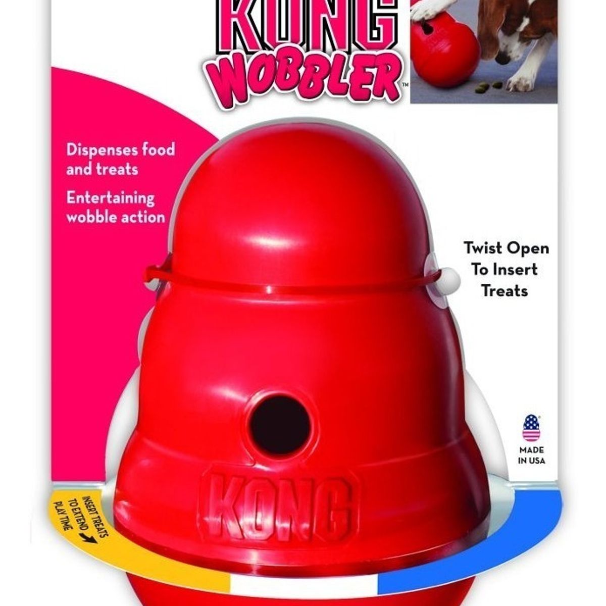 GENERICO - Kong Wobbler Color Rojo S
