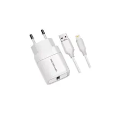 TECNOLAB - Cargador Celular 24A-1 Usb Con Cable Lighting - White