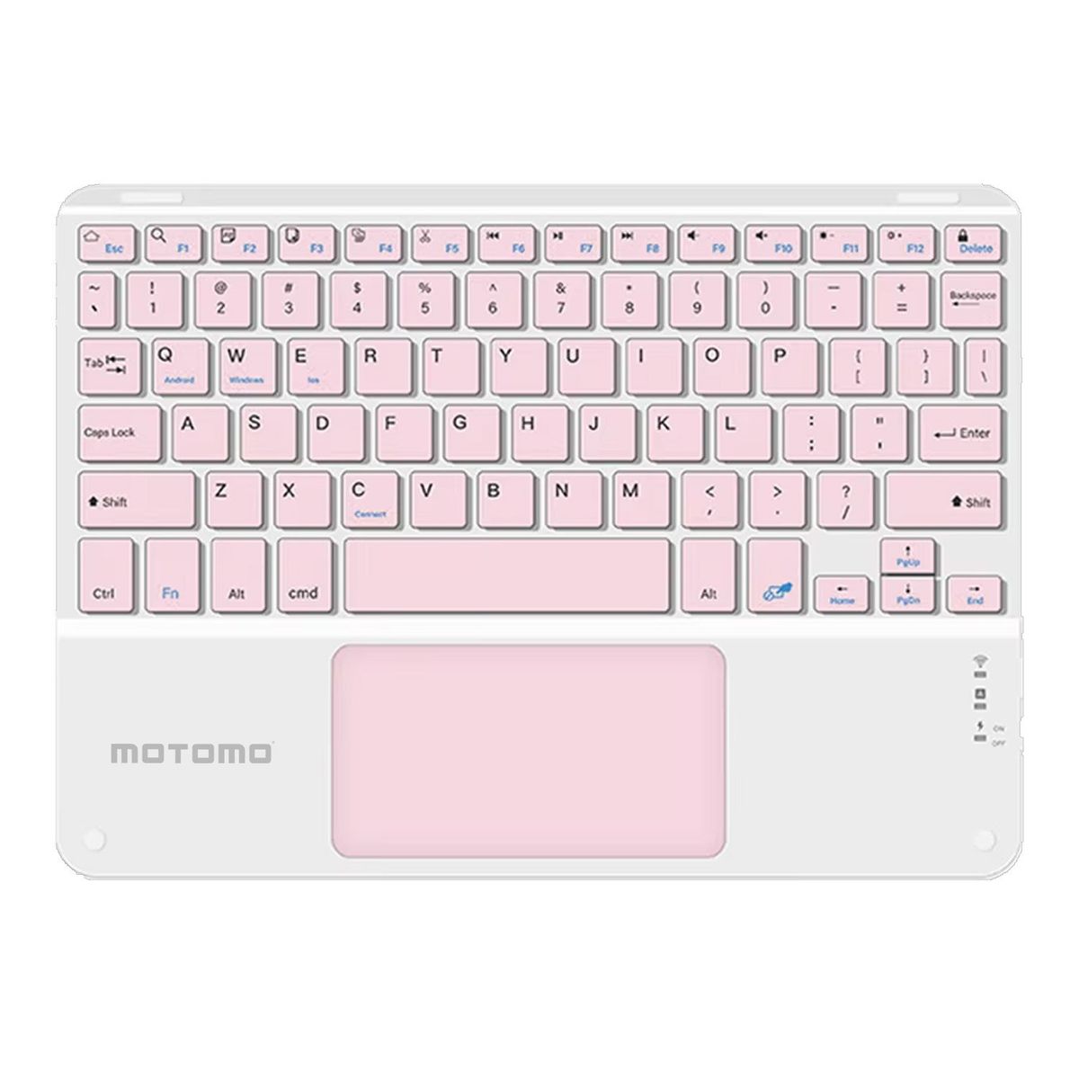 MOTOMO - Teclado Inalámbrico Motomo BD-136A Bluetooth Color Rosa