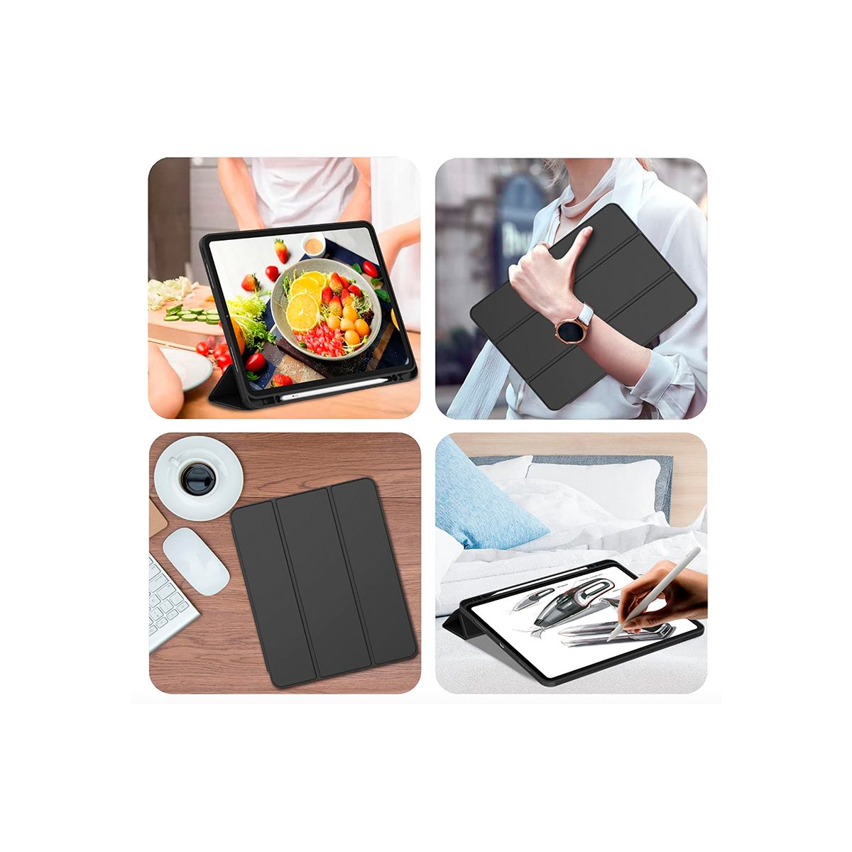 JOIGO - Carcasa Funda Smart Cover Para iPad Air 13 M2 2024 Azul