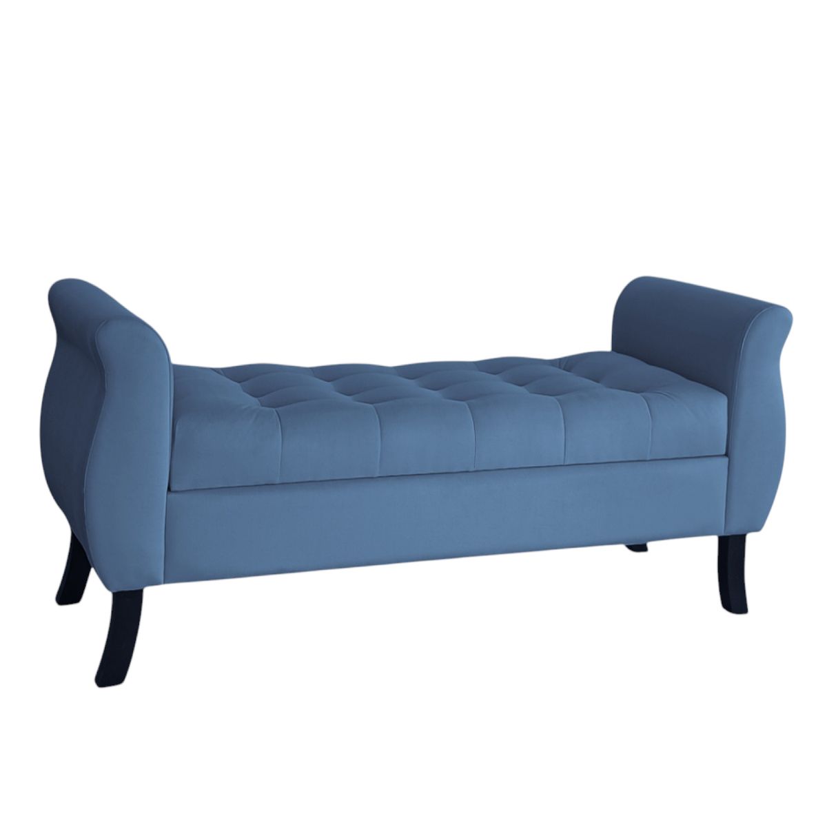 GENERICO - Banqueta Baúl Atenas Color Azul Petroleo