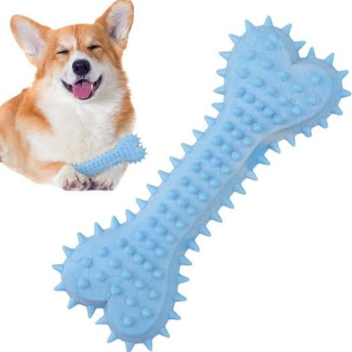 GENERICO - Juguete Masticable Para Mascota Goma Suave En Forma De Hueso