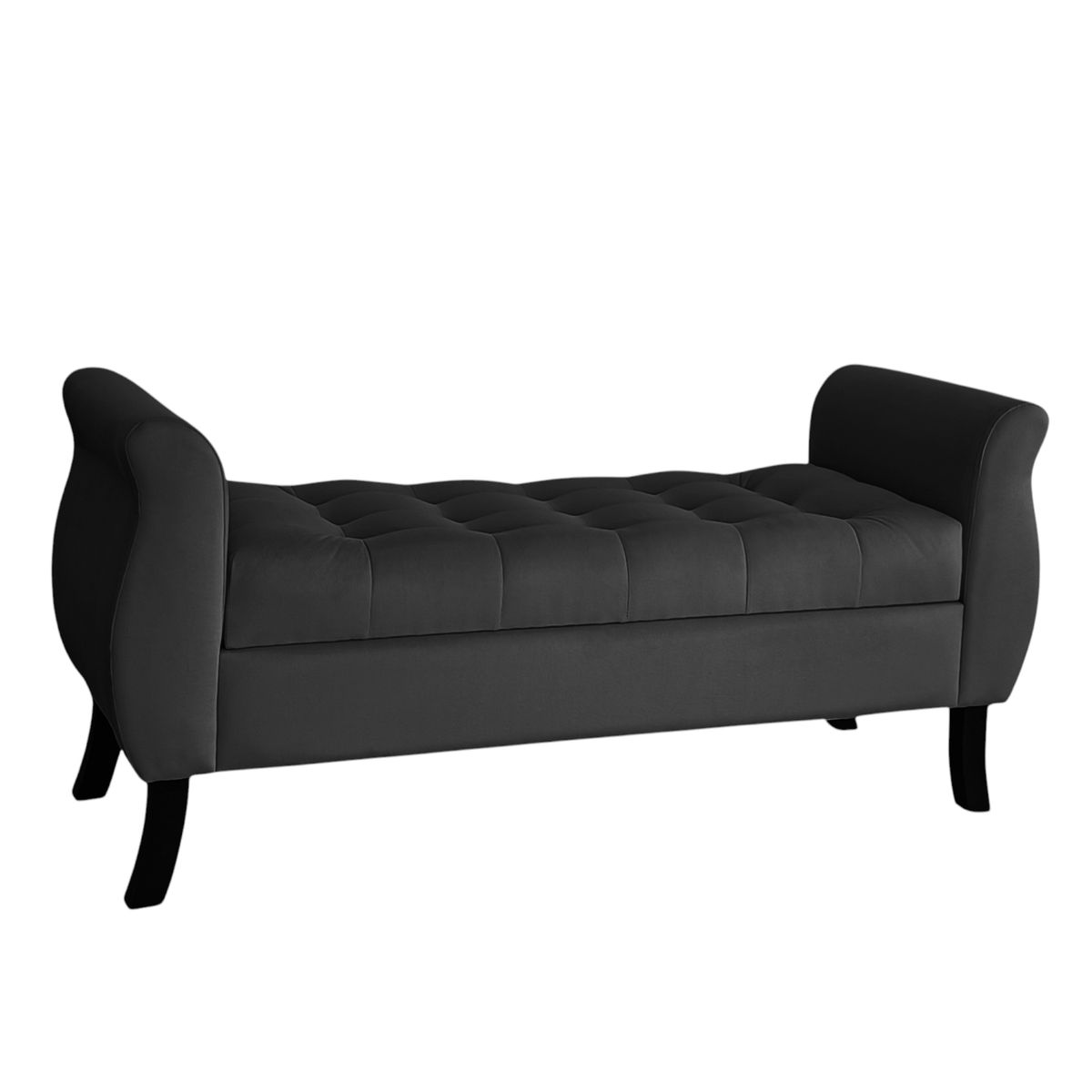 GENERICO - Banqueta Baúl Atenas Color Negro.