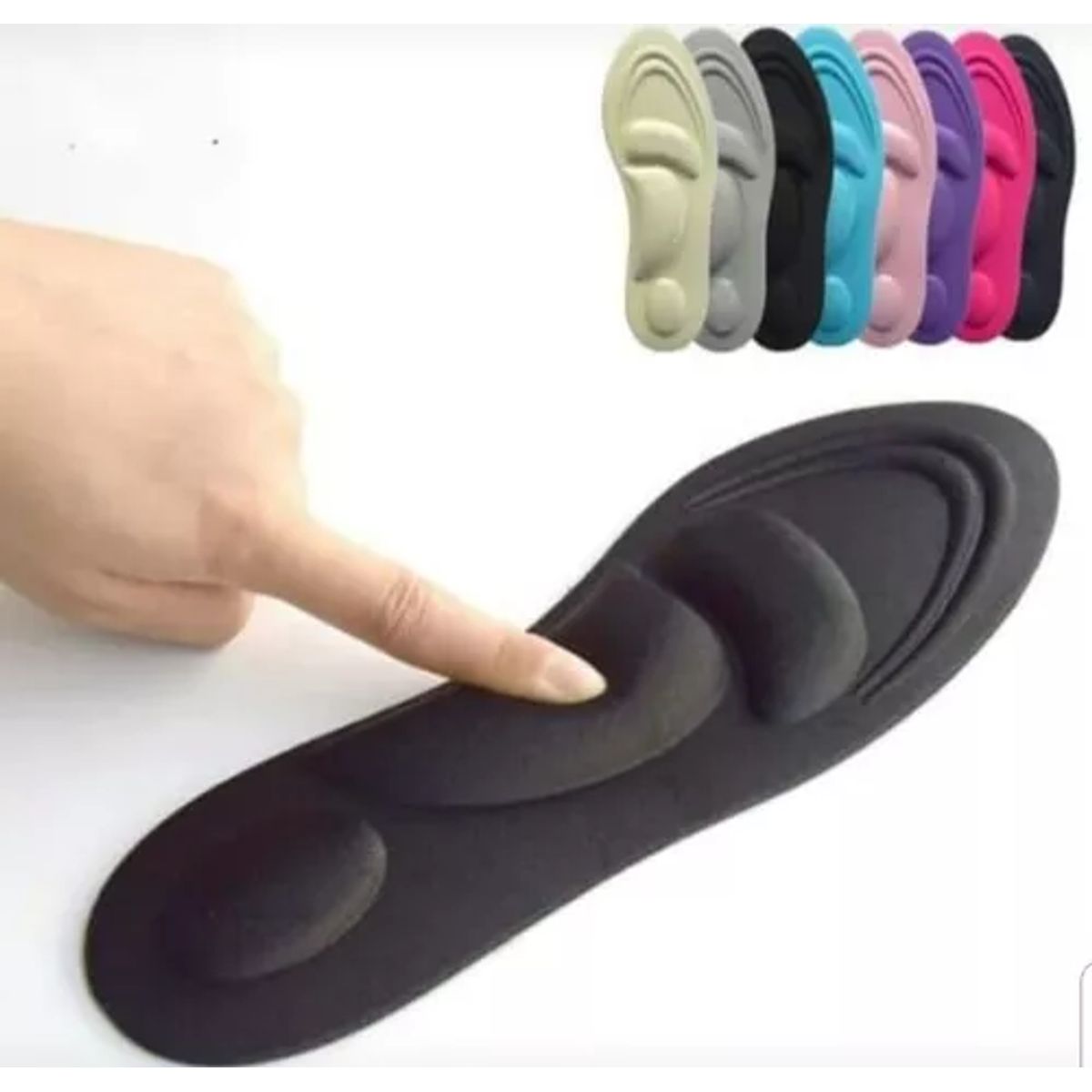 GENERICO - Par Plantillas Antibacterial Metatarso Arco Espolón 35 al 41