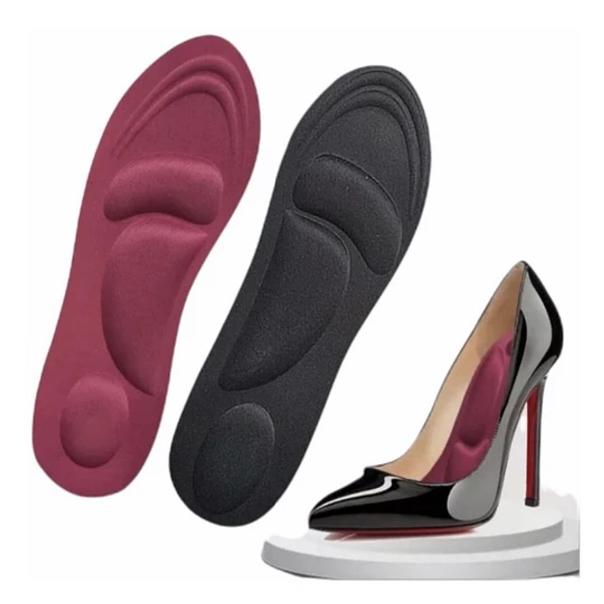 GENERICO - Par Plantillas Antibacterial Metatarso Arco Espolón 35 al 41