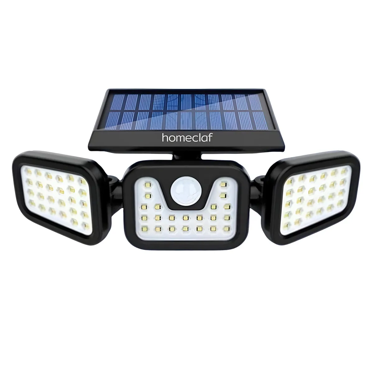 HOMECLAF - Foco Led Solar Exterior Sensor Movimiento 3p 18w Homeclaf…