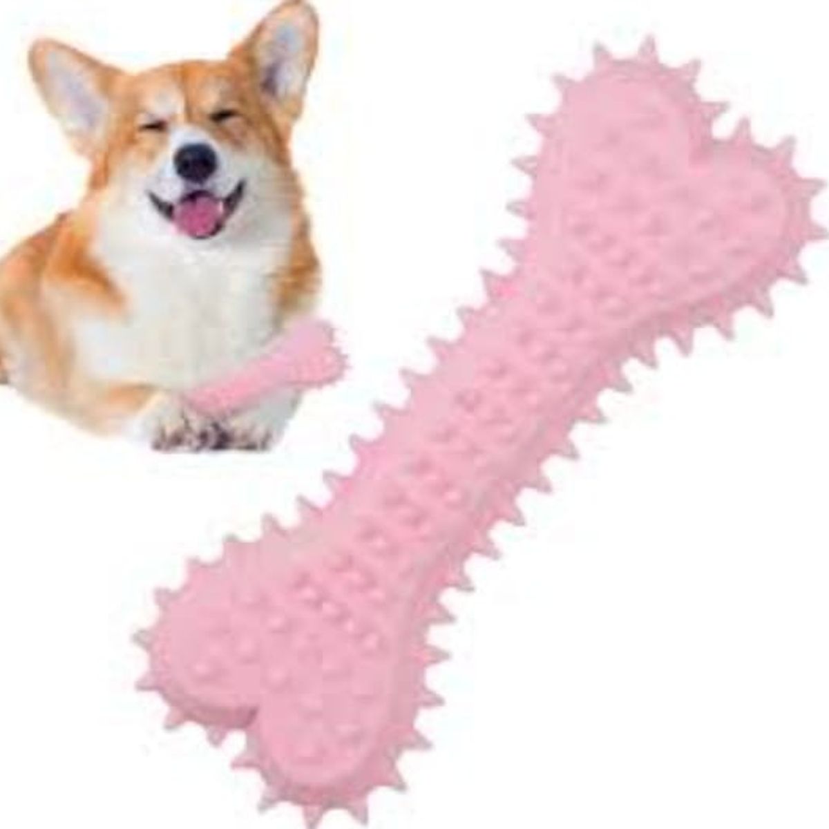 GENERICO - Juguete Masticable Para Mascota Goma Suave En Forma De Hueso