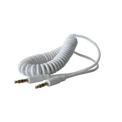 PHILCO - CABLE AUXILIAR 35MM DORADO 18M ESPIRAL BLANCO