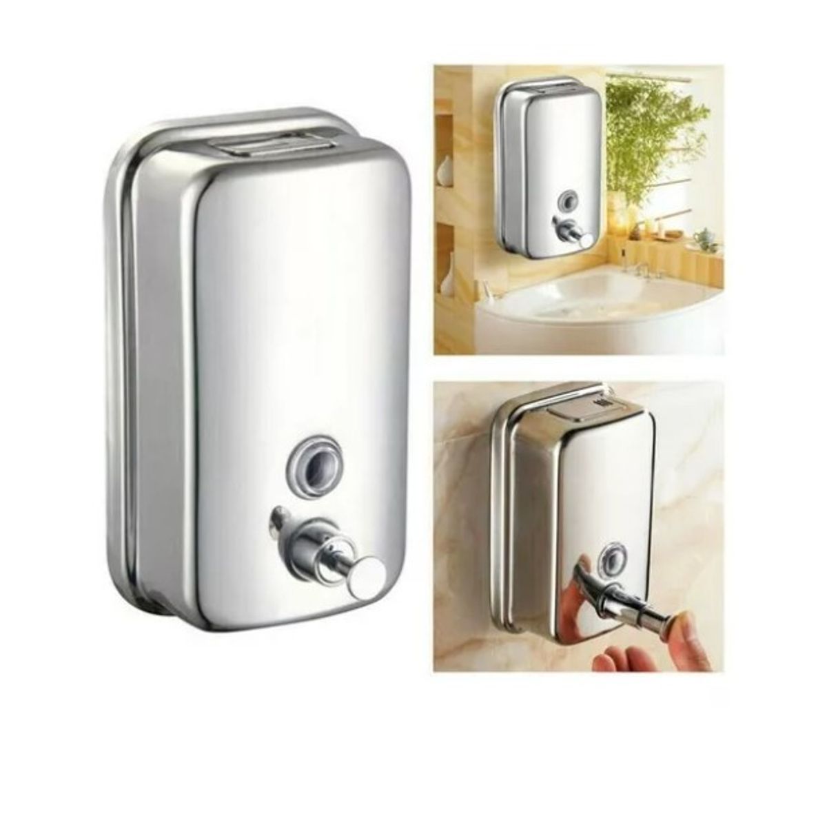 ESHOPANGIE - Dispensador Metalico Jabon Liquido Desinfectante Gel 1000ml