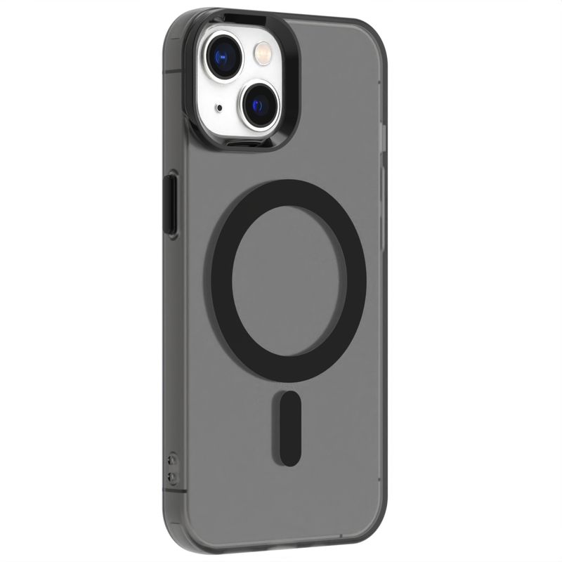 GENERICO - Carcasa para iPhone 13 Compatible Carga Magnética - Negro