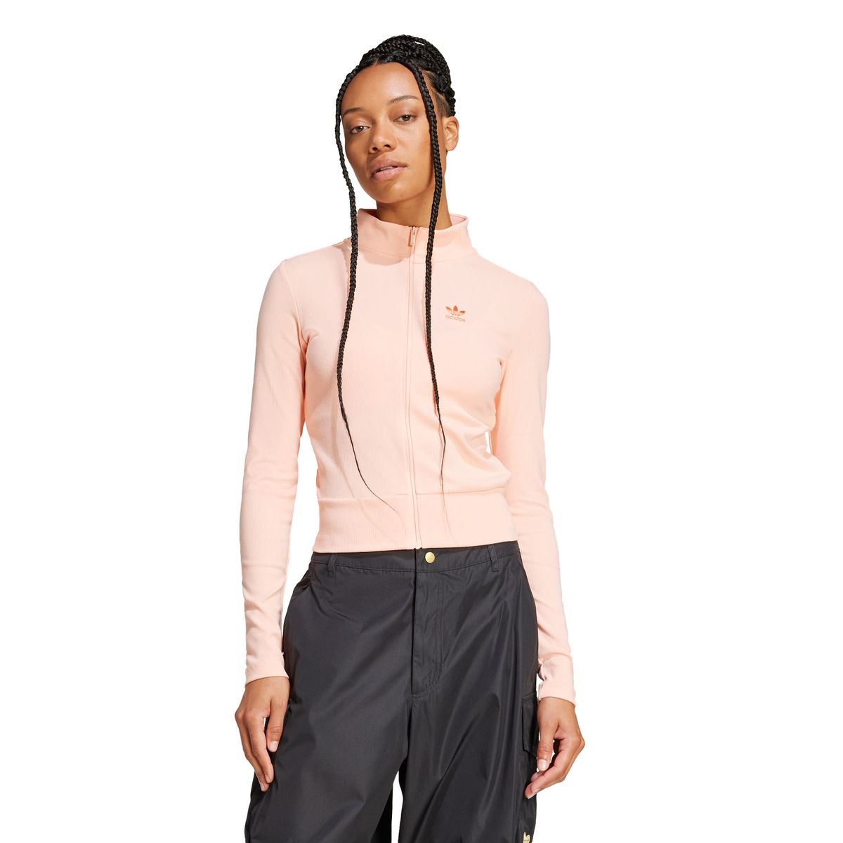 ADIDAS - Chaqueta Deportiva Essentials Acanalada Cierre Frontal