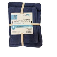 Set De Toalla Baño + Mano 4 Piezas De 400g Af By Azul