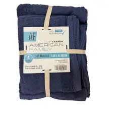 CANNON - Set De Toalla Baño + Mano 4 Piezas De 400g Af By Azul