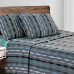 ANDES - SABANAS POLAR ESTAMPADA ONDAS KING
