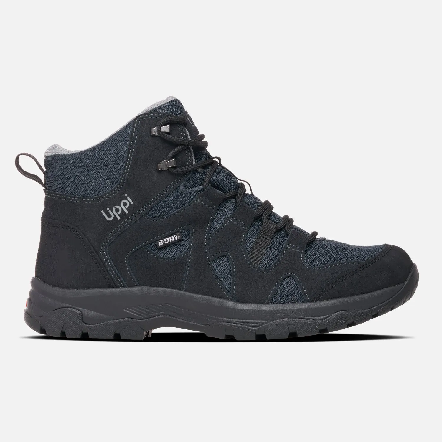Botines Light Rock Mid All Black Zapatilla Outdoor Hombre