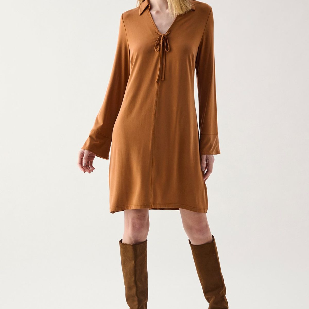 ASH - Vestido Corto Avellana Mujer Ash