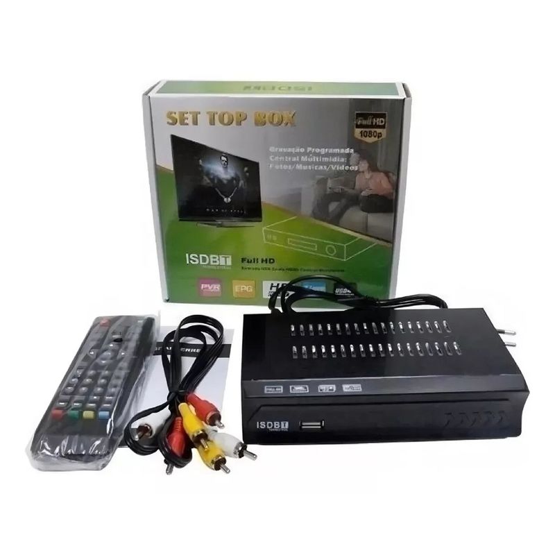 GENERICO - Sintonizador Tv Digital Deco Hdtv Full Hd Isdb-t Hdmi Y Rca