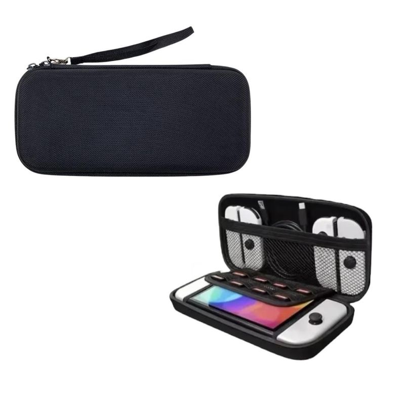 GENERICO - Bolso Estuche Nintendo Switch y Nintendo Switch OLED Color Negro