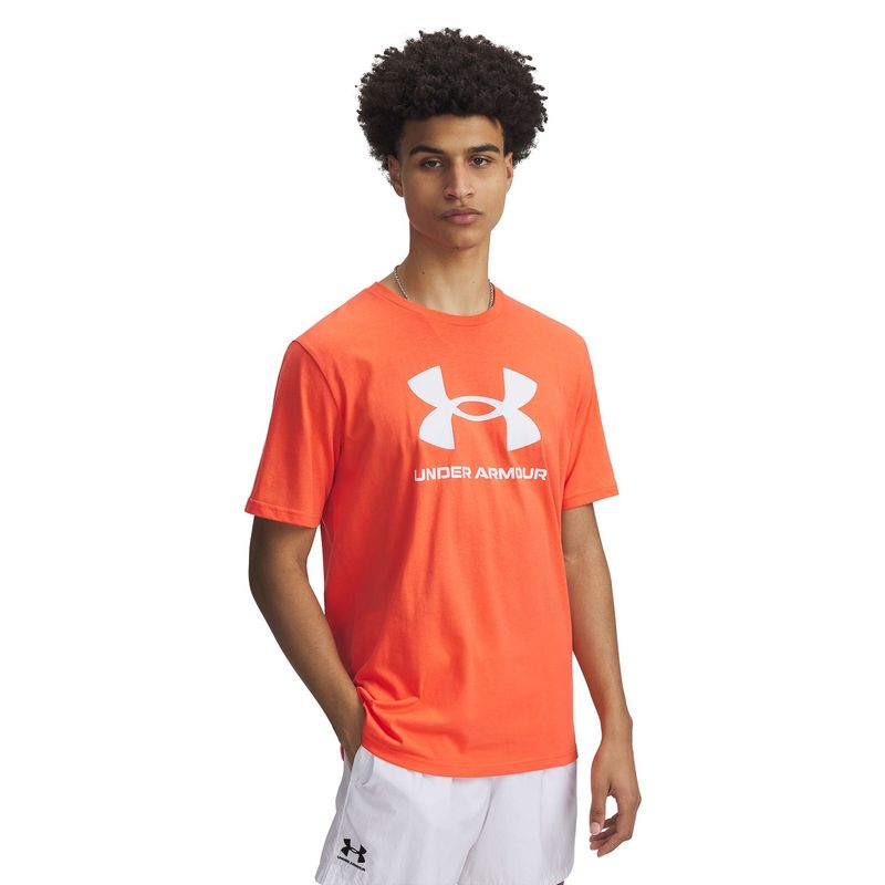 UNDER ARMOUR - Polera Manga Crta Sportstyle Hmbre Naranja UNDER ARMOUR