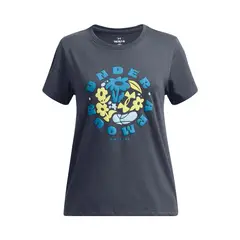 UNDER ARMOUR - Polera Manga Corta UA Energy Niña Gris
