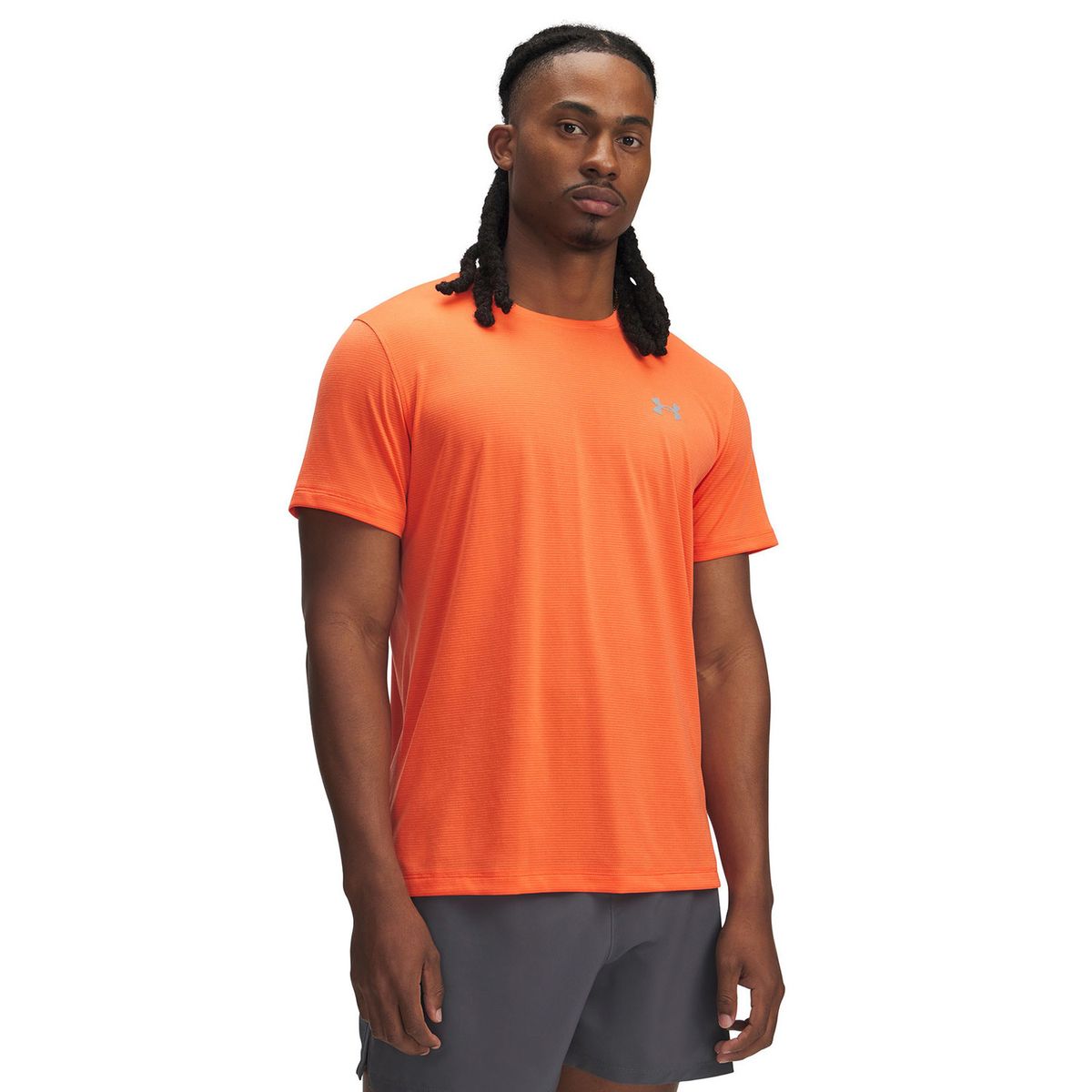 UNDER ARMOUR - Polera Manga Corta Launch Hmbre Naranja UNDER ARMOUR