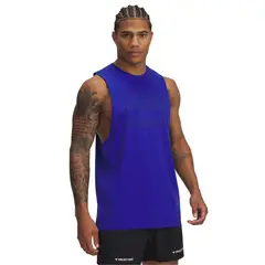 UNDER ARMOUR - Polera Sin Mangas Prject Rock Hombres Azul