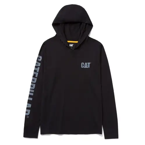 CAT - Polera Upf Hooded Banner Mujer Negra