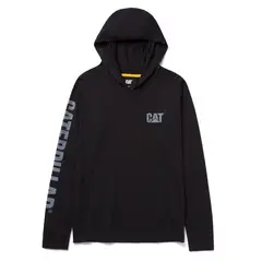 CAT - Polera Upf Hooded Banner Mujer Negra