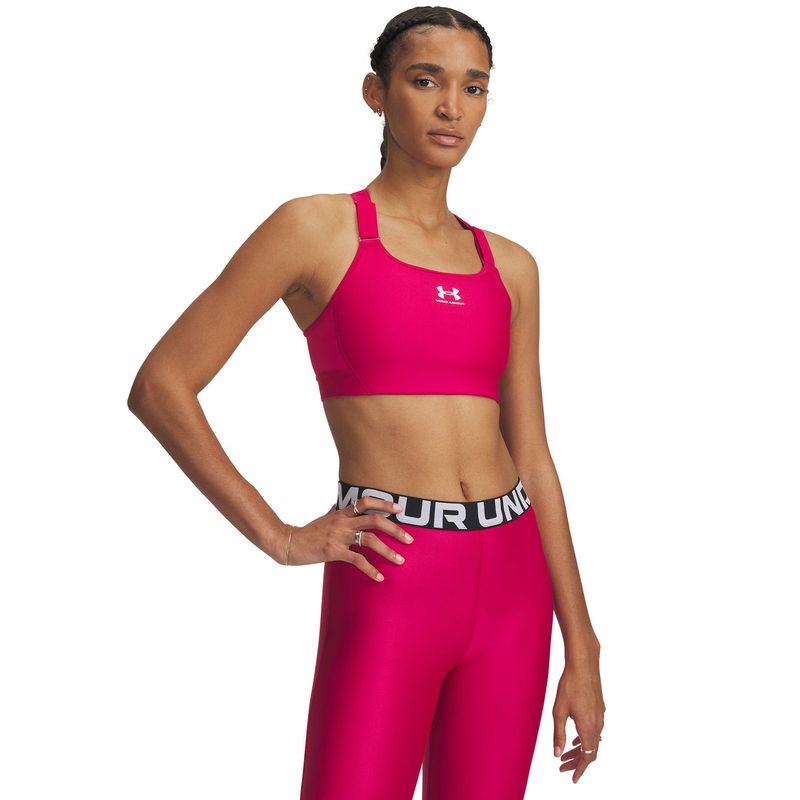 UNDER ARMOUR - Sostén Deprtivo Heatgear High Mujer Morado UNDER ARMOUR