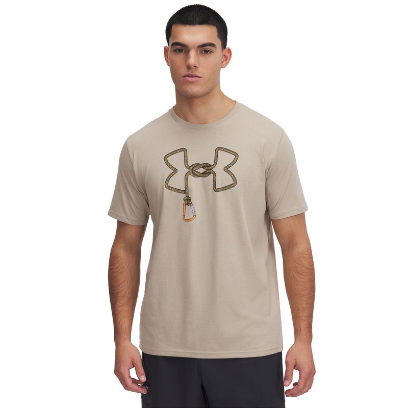 UNDER ARMOUR - Polera Manga Corta UA Outdoor Hombre Café UNDER ARMOUR