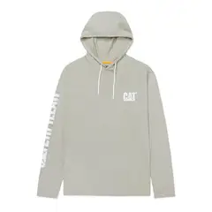 CAT - Polera Casual Upf Hooded Banner Hombre Beige