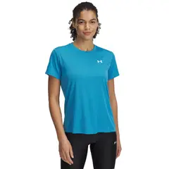 UNDER ARMOUR - Polera Manga Corta UA Tech Mujer Azul