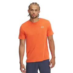 UNDER ARMOUR - Polera Manga Corta Launch Hombre Naranja