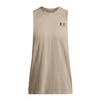 Polera Sin Mangas UA Leftchest Hombre Café