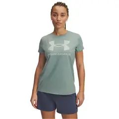 UNDER ARMOUR - Polera Manga Corta UA Rival Mujer Verde
