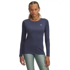 UNDER ARMOUR - Polera Manga Larga Tech Mesh Gris Mujer