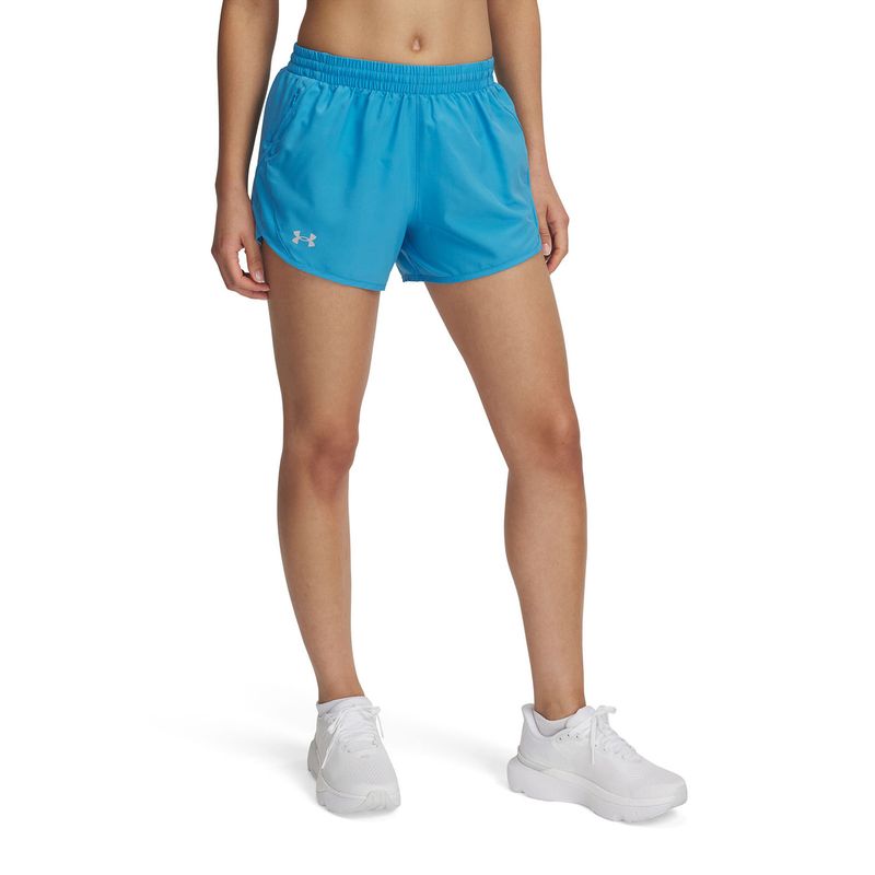UNDER ARMOUR - Shorts UA fly-by azul para mujer UNDER ARMOUR