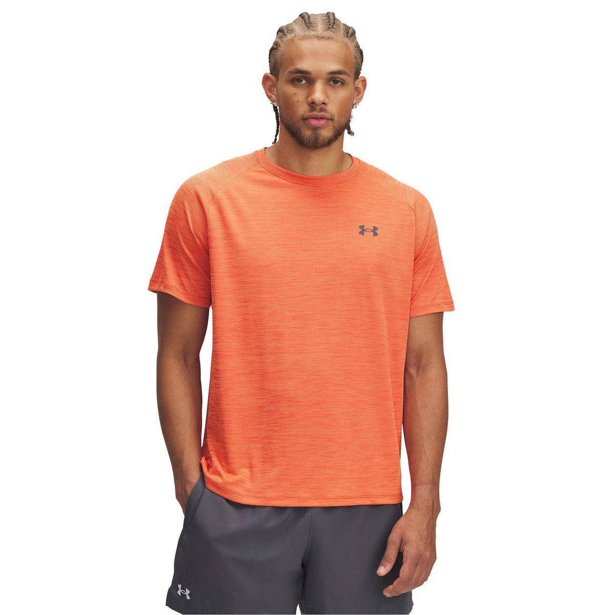 UNDER ARMOUR - Polera Manga Corta UA Tech Hombre Naranja UNDER ARMOUR