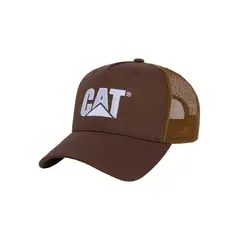 CAT - Jockey Trucker 2D Logo Hombre Café