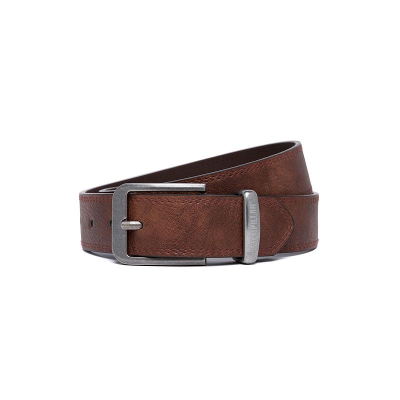 CAT - Cinturón Cuero Sintético Value Belt 1 Hombre Café CAT