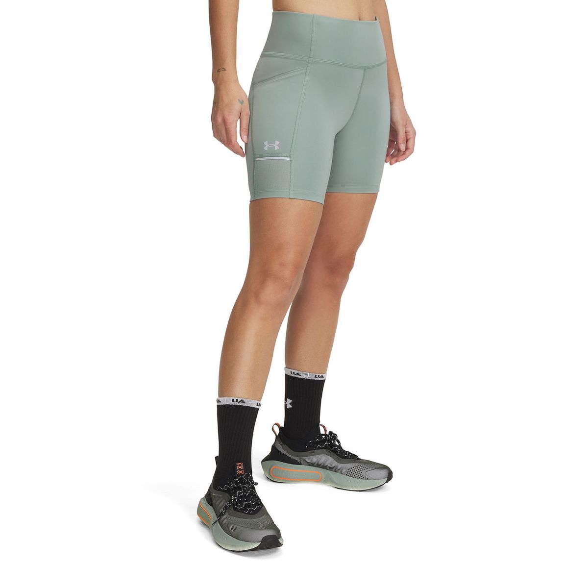 UNDER ARMOUR - Shorts UA Launch Para Mujer Verde UNDER ARMOUR