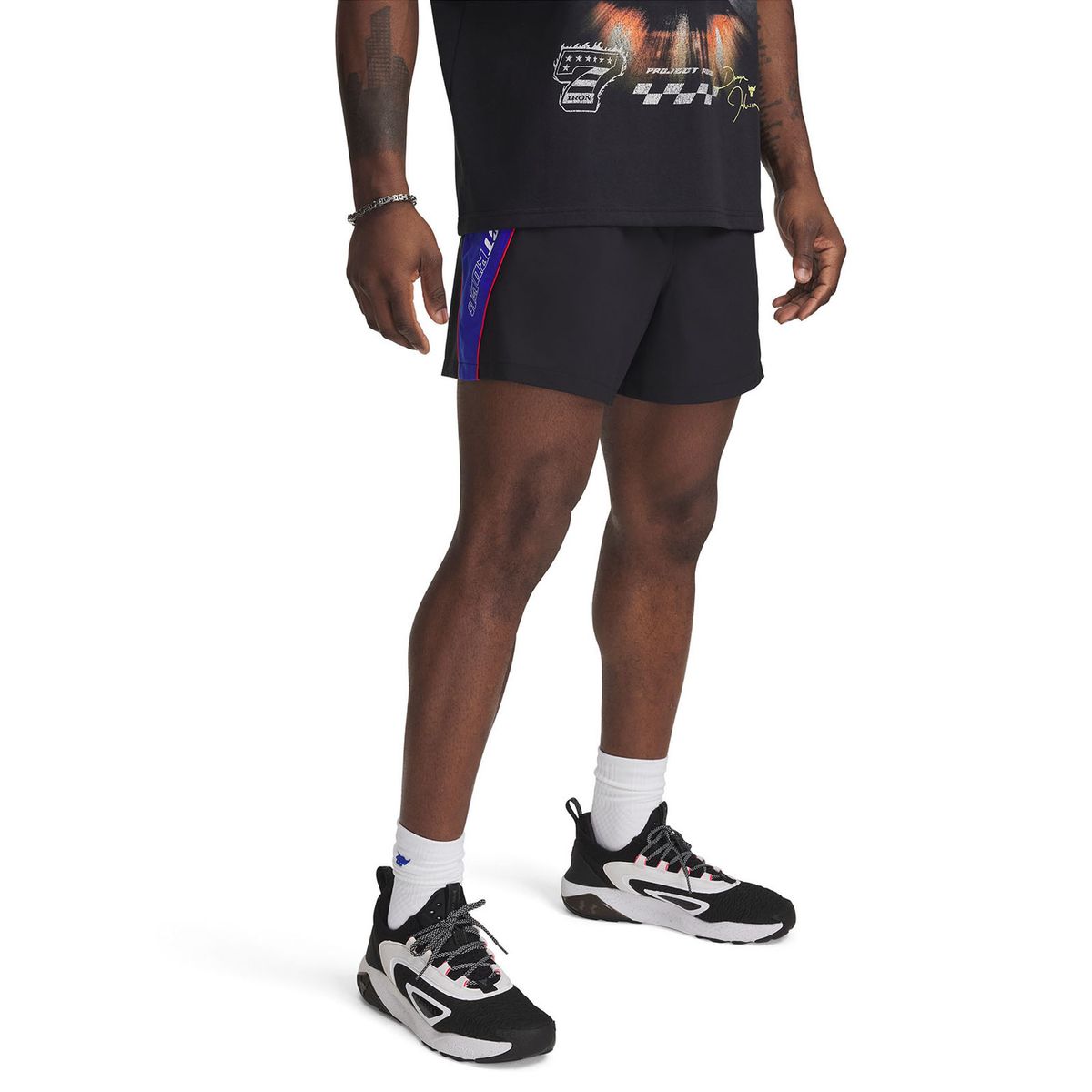 UNDER ARMOUR - Shorts Project Rock Negro Hombre UNDER ARMOUR